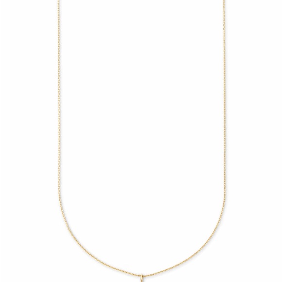 Kendra Scott Diamond Letter A Pendant Necklace in 14k Yellow Gold - Picture 5 of 6